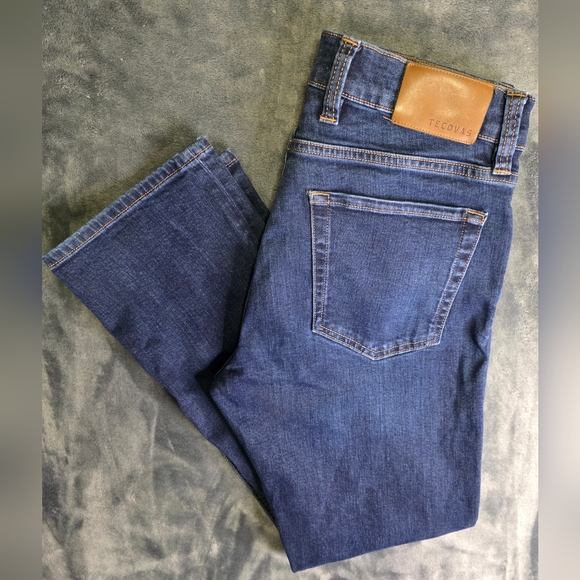 Tecovas Jeans Mens 33x30 Slim Fit Dark Blue Denim Stretch Casual Classic